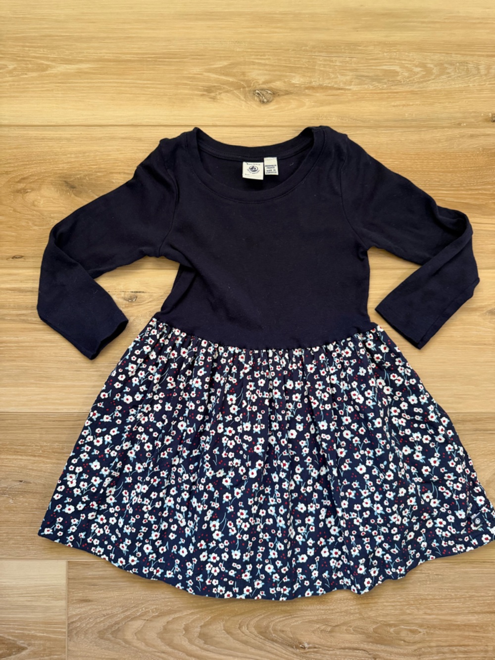 Petit Bateau Navy Crewneck Tee